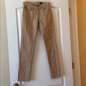 AG anthropologie tan Stilt jeans